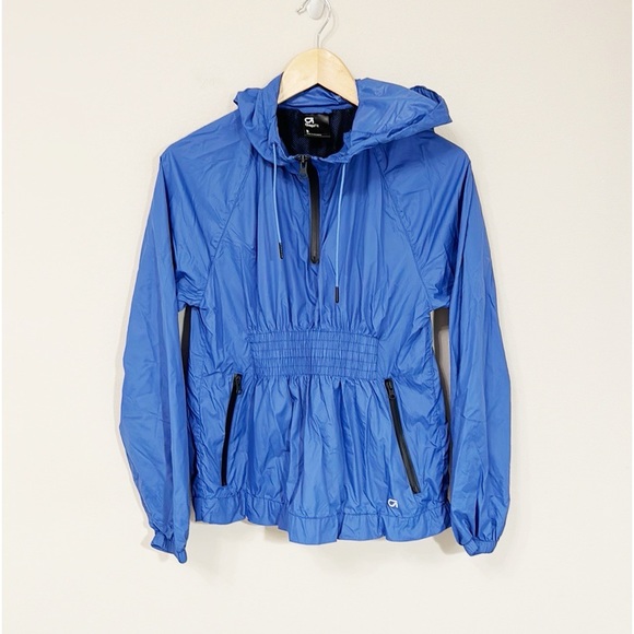 GAP Jackets & Blazers - GAP FIT Packable Hooded Windbreaker 1/4 Zipper Pullover With Pockets Size Small